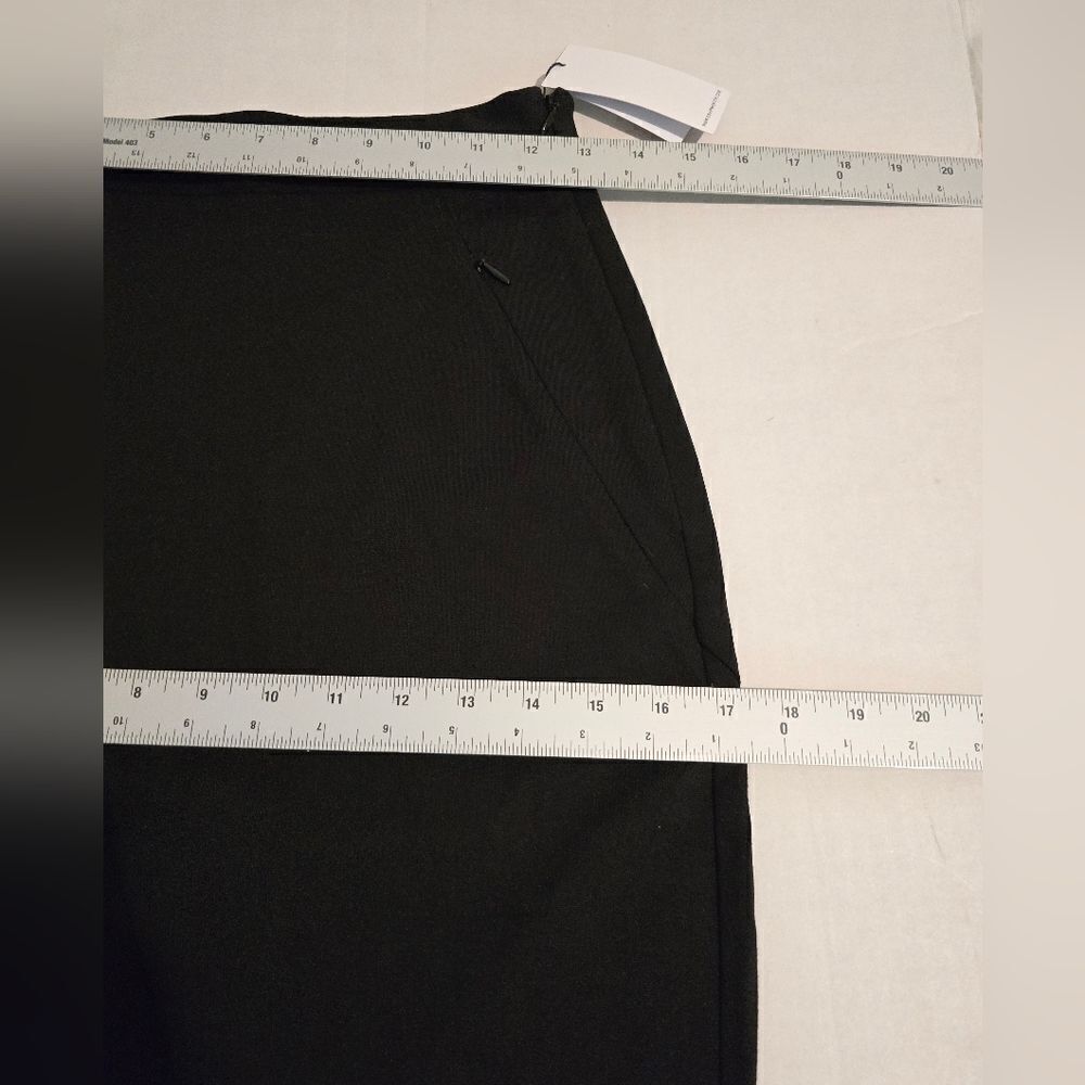 Equipment Dion Midi Pencil Skirt In True Black Size 2 - Picture 9 of 12